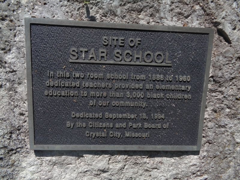Site of Star School Marker image. Click for full size.