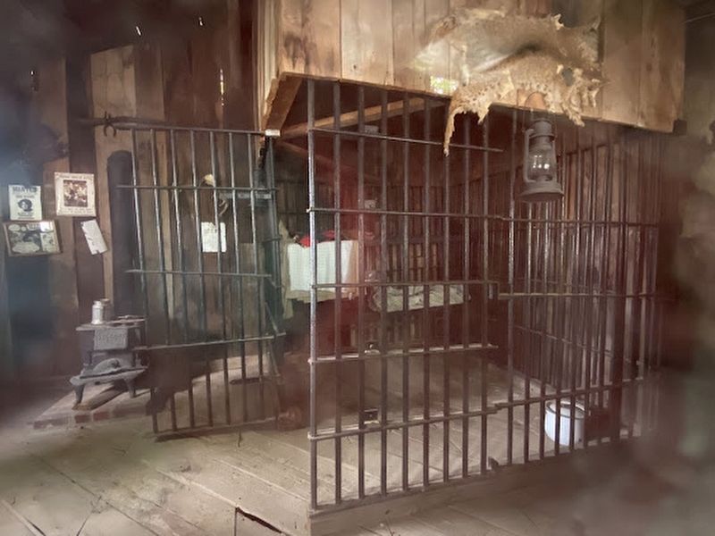 One of the iron jail cells. Click for full size. One of the iron jail cells image. Click for full size.