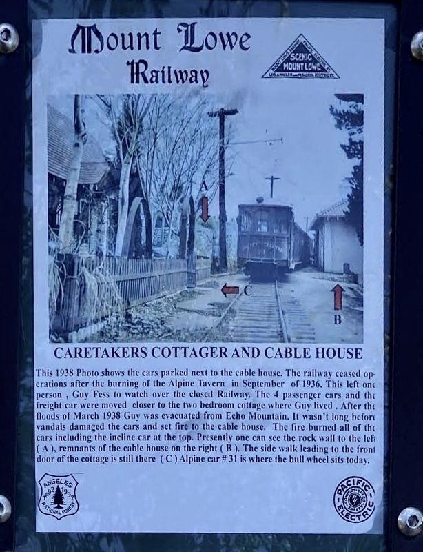 Caretaker’s Cottage and Cable House Marker. Click for full size. Caretaker’s Cottage and Cable House Marker image. Click for full size.