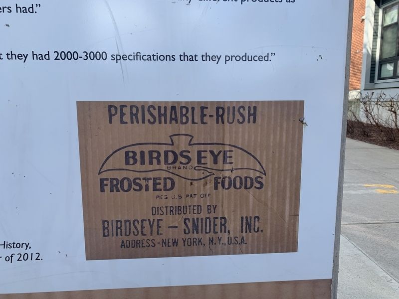 Detail - Birds Eye Frosted Food box image. Click for full size.