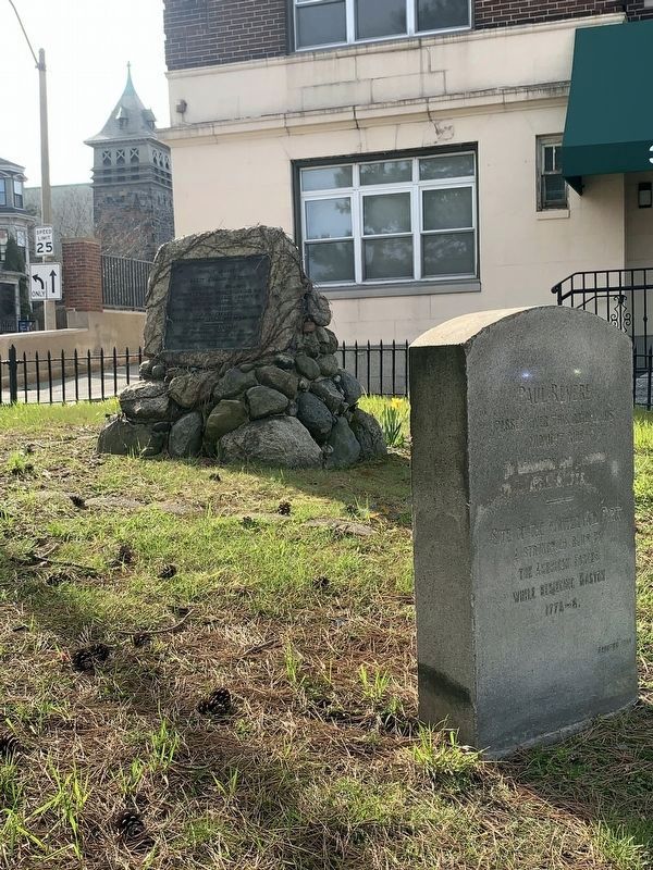 Paul Revere and Anne Adams-Tufts Markers image. Click for full size.