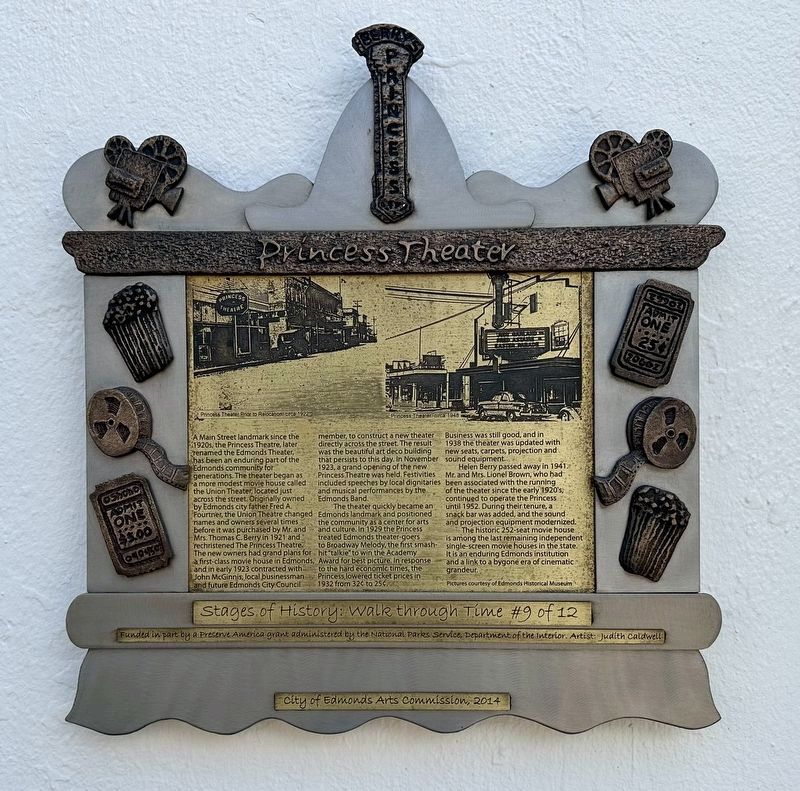 Princess Theater Marker image. Click for full size.