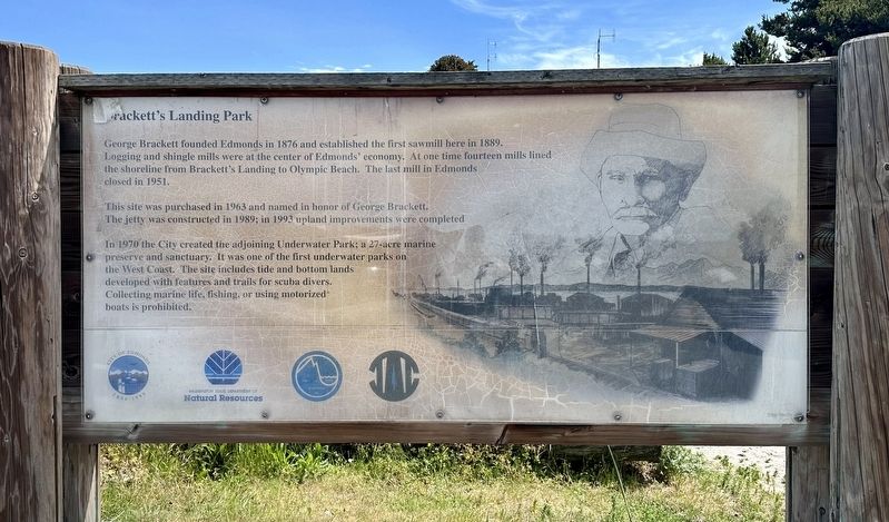 Brackett�s Landing Park Marker image. Click for full size.