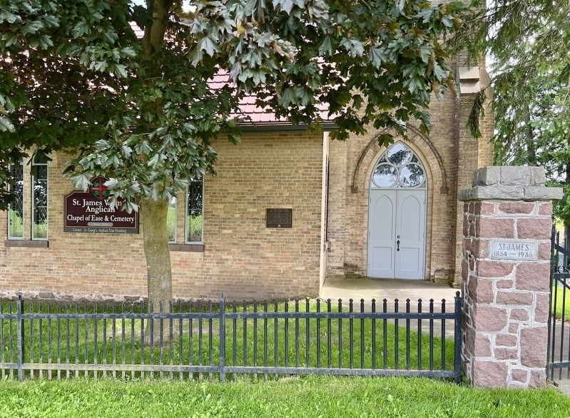 St. James Anglican Church Marker. Click for full size. St. James Anglican Church Marker image. Click for full size.