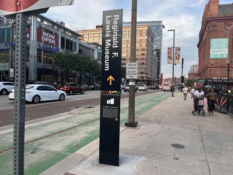 The Reginald F. Lewis Museum Marker image. Click for full size.