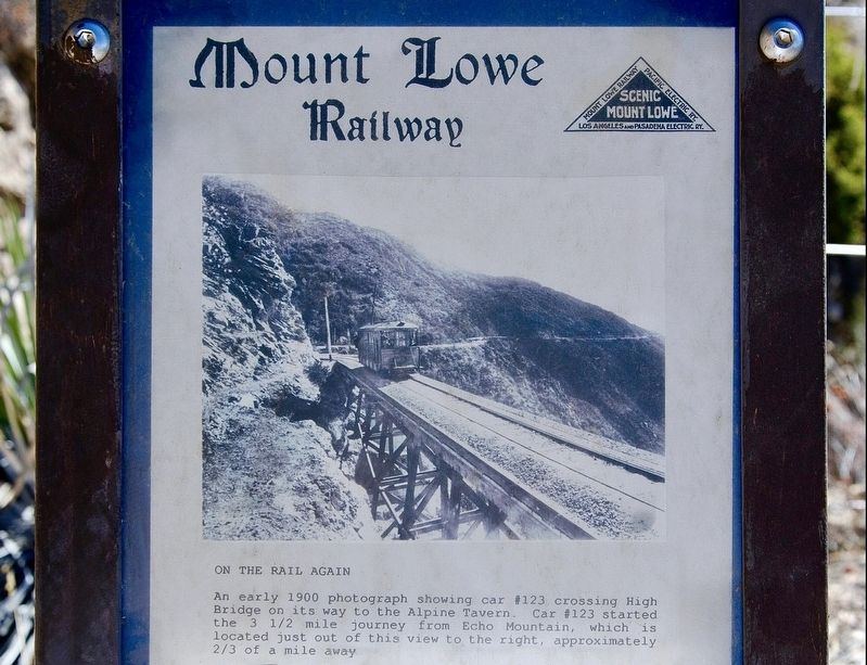 On The Rail Again Marker. Click for full size. On The Rail Again Marker image. Click for full size.