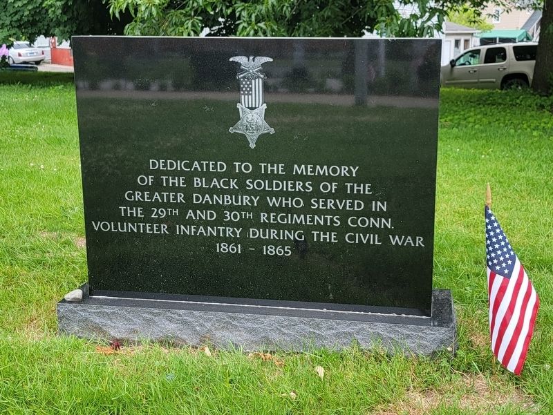 Danbury Black Soldiers Monument. Click for full size. Danbury Black Soldiers Monument image. Click for full size.