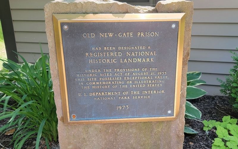 Old New-Gate Prison Marker. Click for full size. Old New-Gate Prison Marker image. Click for full size.