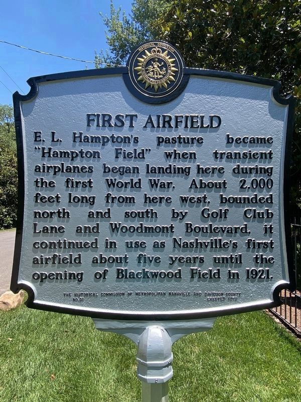 First Airfield Marker. Click for full size. First Airfield Marker image. Click for full size.
