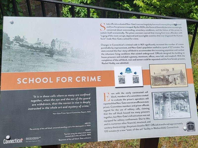 School for Crime Marker. Click for full size. School for Crime Marker image. Click for full size.