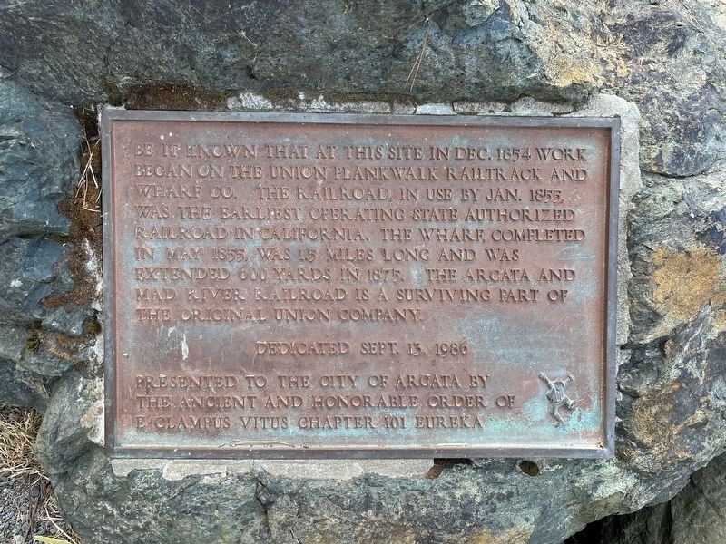 Union Plank Walk Railtrack Marker image. Click for full size.