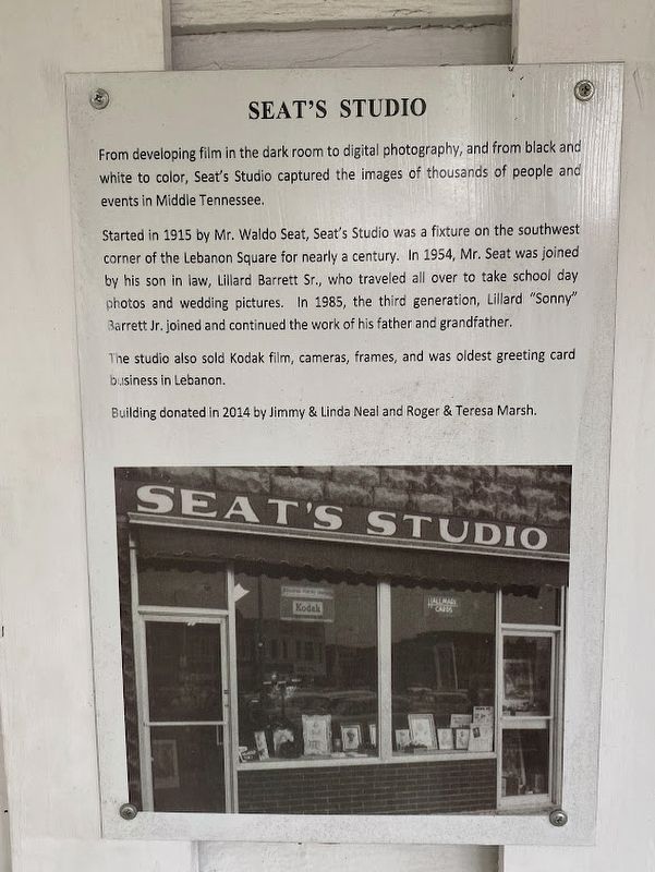 Seat's Studio Marker. Click for full size. Seat's Studio Marker image. Click for full size.