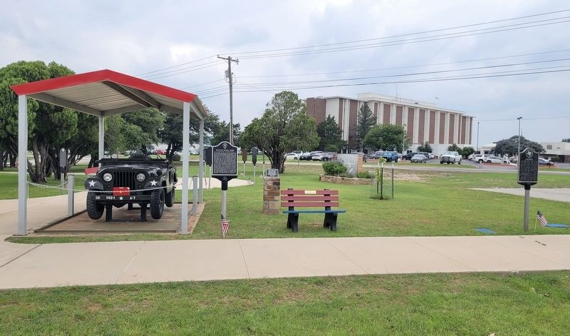 The Willys M38A1 Jeep and Marker. Click for full size. The Willys M38A1 Jeep and Marker image. Click for full size.
