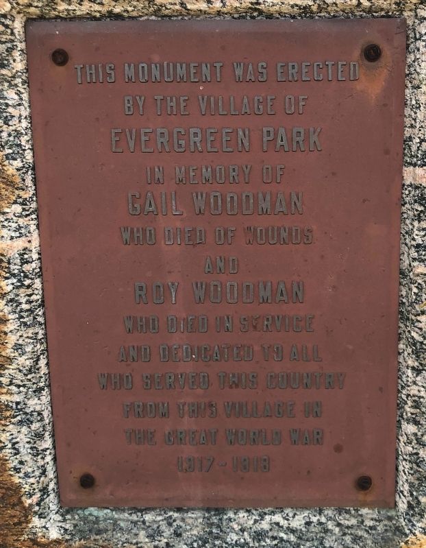 Gail Woodman and Roy Woodman Marker. Click for full size. Gail Woodman and Roy Woodman Marker image. Click for full size.