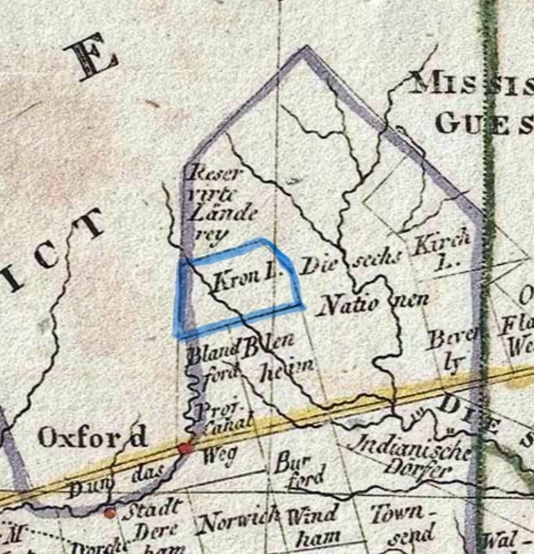 German edition of a map of Upper Canada, 1820.. Click for full size. German edition of a map of Upper Canada, 1820. image. Click for full size.