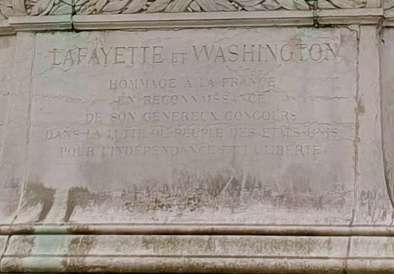 Lafayette and Washington Memorial image. Click for full size.