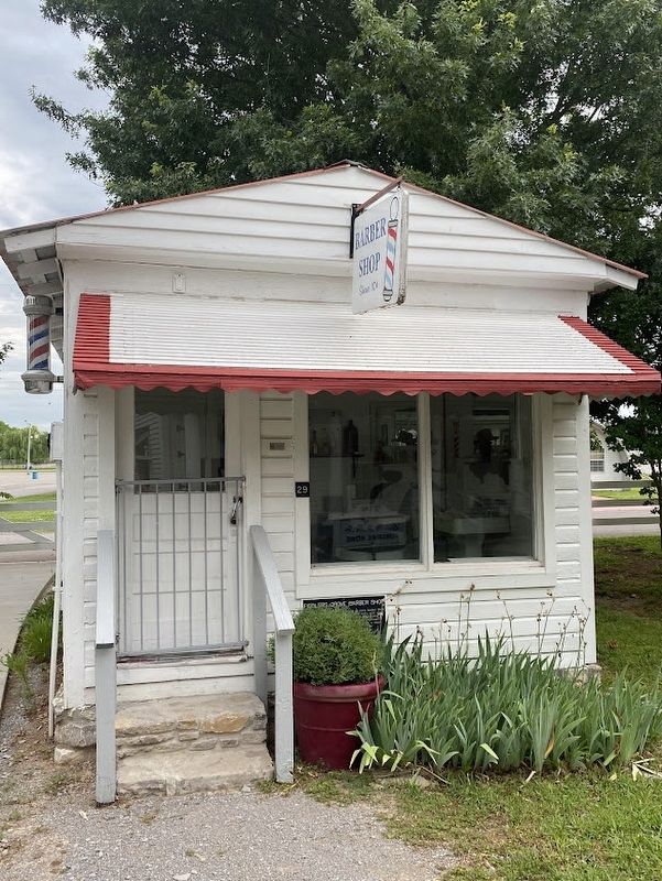 Fiddlers Grove Barber Shop Marker. Click for full size. Fiddlers Grove Barber Shop Marker image. Click for full size.