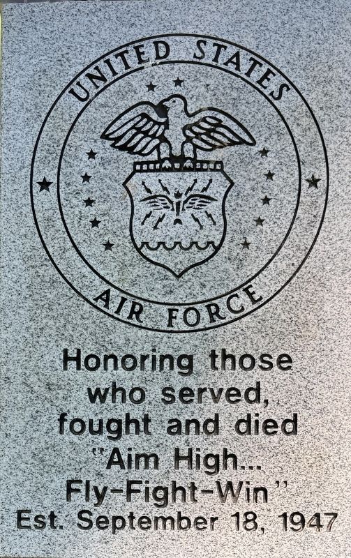 United States Air Force Marker. Click for full size. United States Air Force Marker image. Click for full size.
