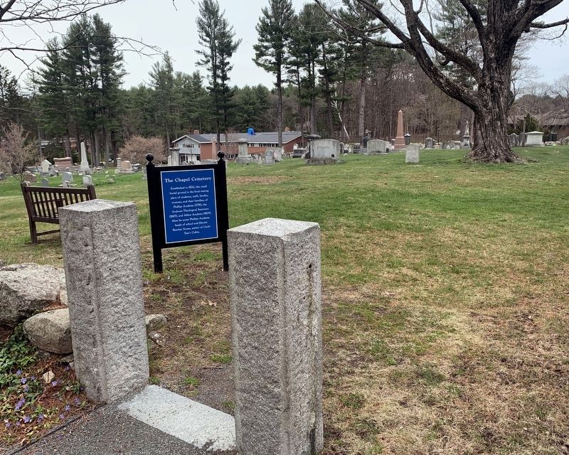 Chapel Cemetery Entrance & Marker. Click for full size. Chapel Cemetery Entrance & Marker image. Click for full size.