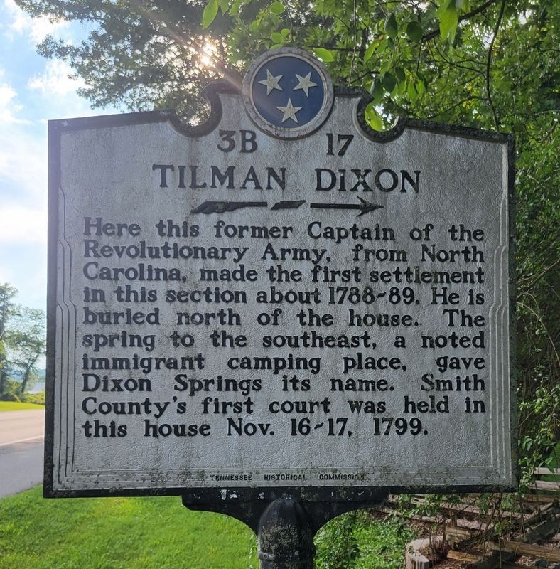 Tilman Dixon Marker. Click for full size. Tilman Dixon Marker image. Click for full size.
