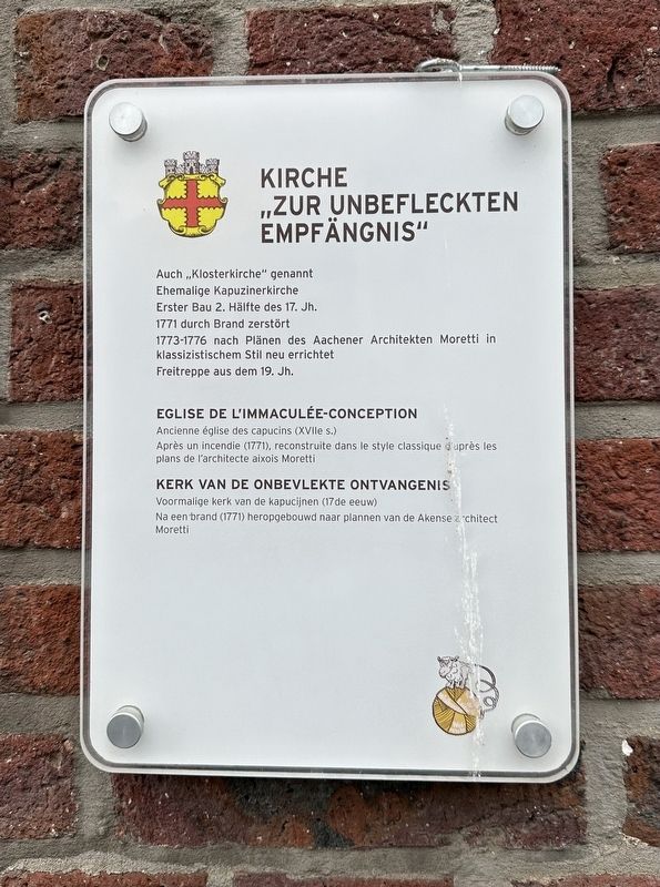 Kirche „Zur Unbefleckten Empfängnis“ / Church “of the Immaculate Conception” Marker. Click for full size. Kirche „Zur Unbefleckten Empfängnis“ / Church “of the Immaculate Conception” Marker image. Click for full size.