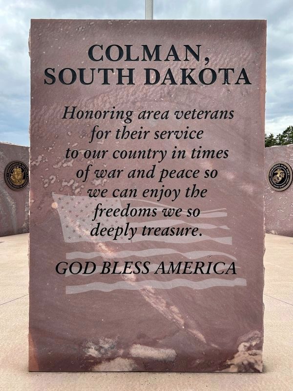 Colman Veterans Memorial. Click for full size. Colman Veterans Memorial image. Click for full size.