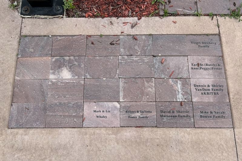 Donor Pavers, Section 1. Click for full size. Donor Pavers, Section 1 image. Click for full size.