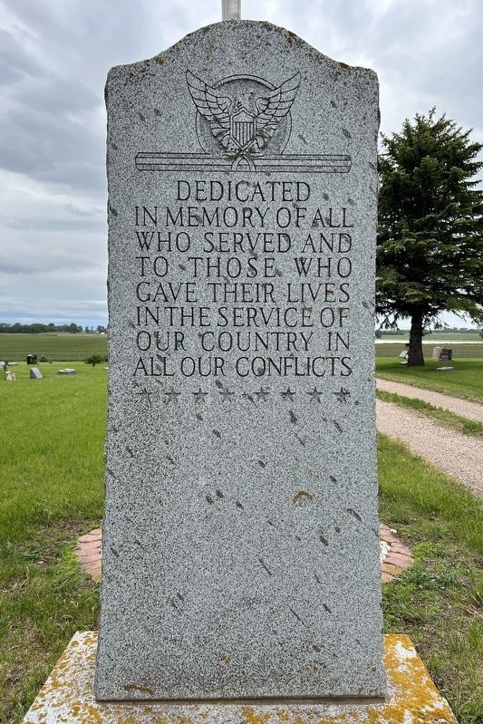 Colman Cemetery Veterans Memorial Marker. Click for full size. Colman Cemetery Veterans Memorial Marker image. Click for full size.