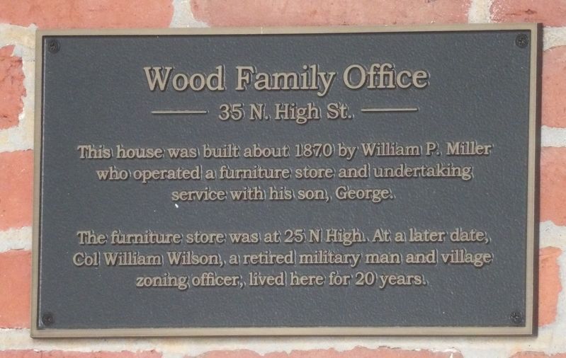 Wood Family Office Marker image. Click for full size.