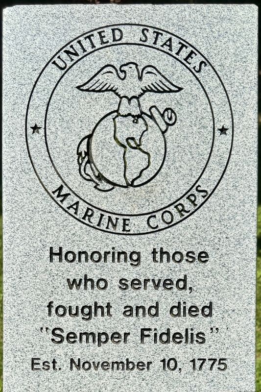 United States Marine Corps Marker. Click for full size. United States Marine Corps Marker image. Click for full size.