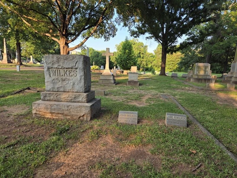 Gravesite of Jane and husband Captain John Wilkes. Click for full size. Gravesite of Jane and husband Captain John Wilkes image. Click for full size.