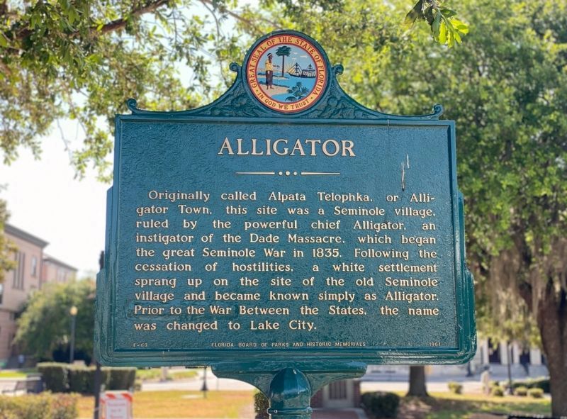 Alligator Marker. Click for full size. Alligator Marker image. Click for full size.