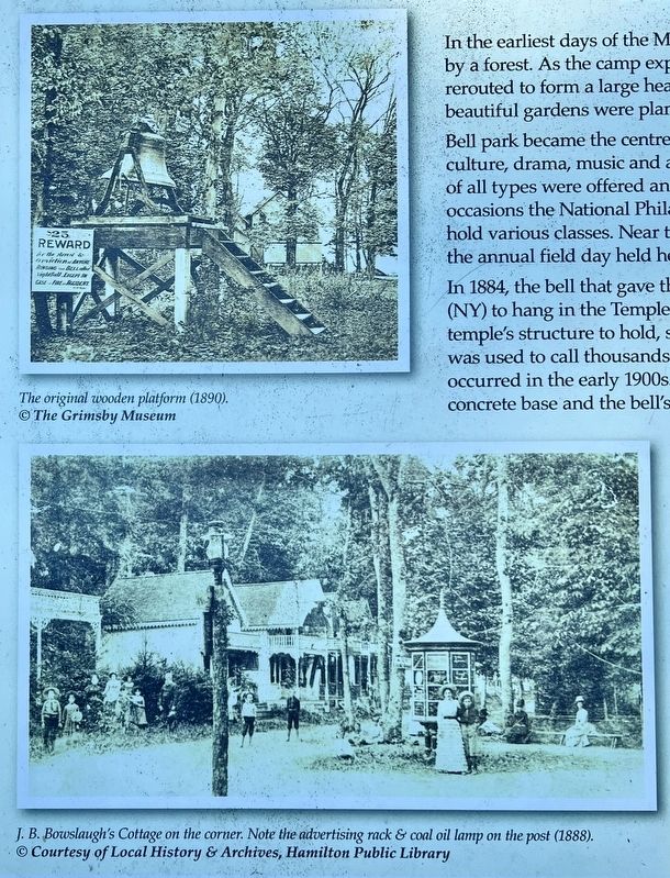 Bell Park marker photo detail. Click for full size. Bell Park marker photo detail image. Click for full size.