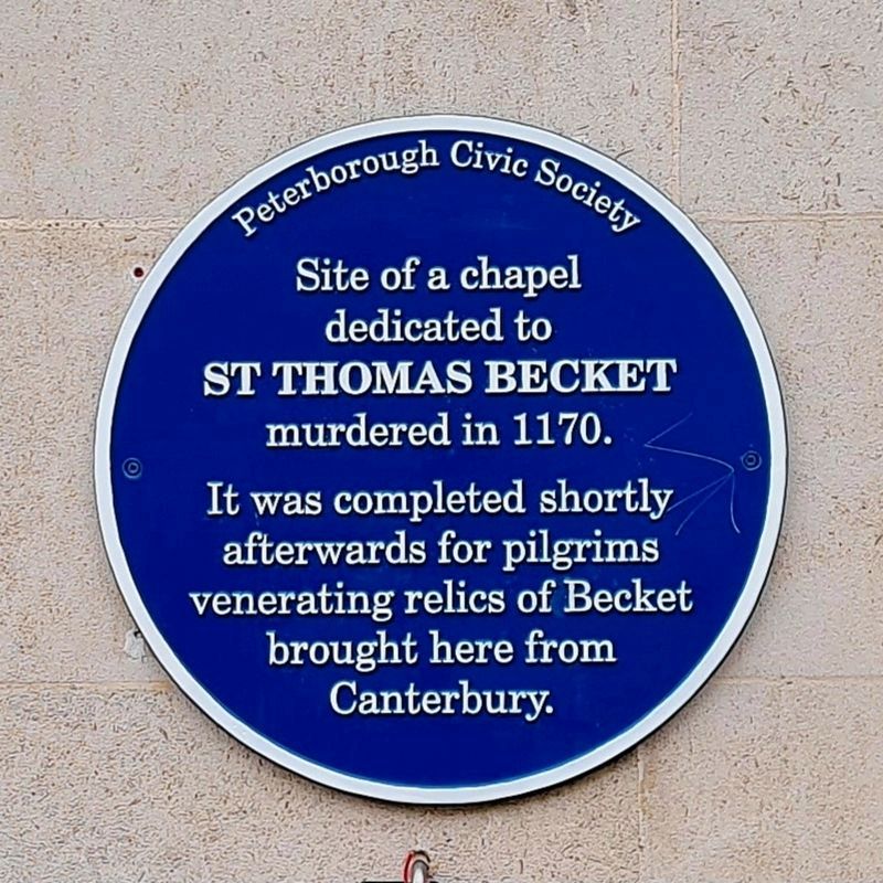 St Thomas Becket Marker. Click for full size. St Thomas Becket Marker image. Click for full size.
