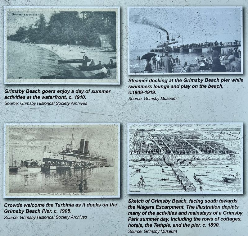 The Grimsby Beach Waterfront marker photos detail. Click for full size. The Grimsby Beach Waterfront marker photos detail image. Click for full size.