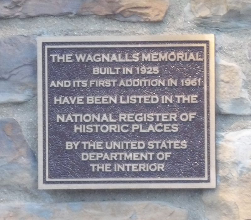 The Wagnalls Memorial Marker image. Click for full size.