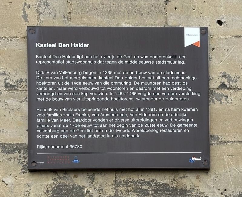 Kasteel Den Halder Marker image. Click for full size.