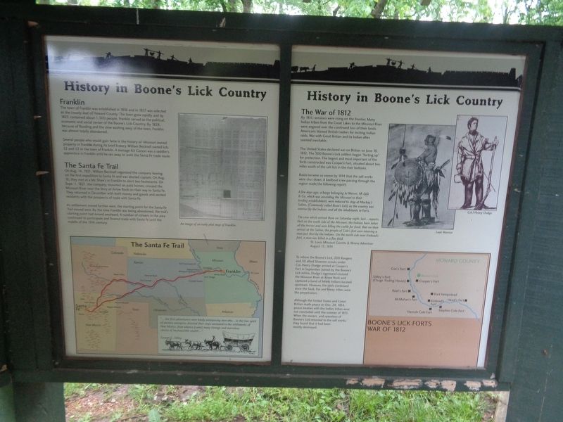History in Boone's Lick Country Marker. Click for full size. History in Boone's Lick Country Marker image. Click for full size.