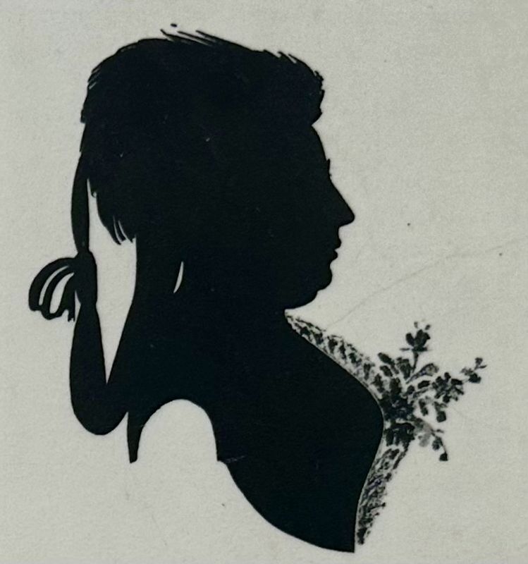 Marker detail: contemporaneous silhouette of Juliane Charlotte Friederike Schlemmer. Click for full size. Marker detail: contemporaneous silhouette of Juliane Charlotte Friederike Schlemmer image. Click for full size.