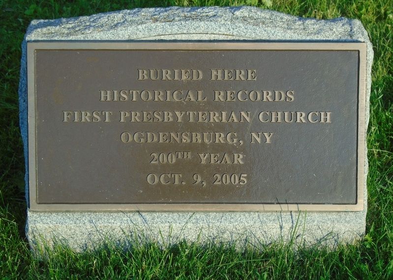 First Presbyterian Church Historical Records Marker. Click for full size. First Presbyterian Church Historical Records Marker image. Click for full size.