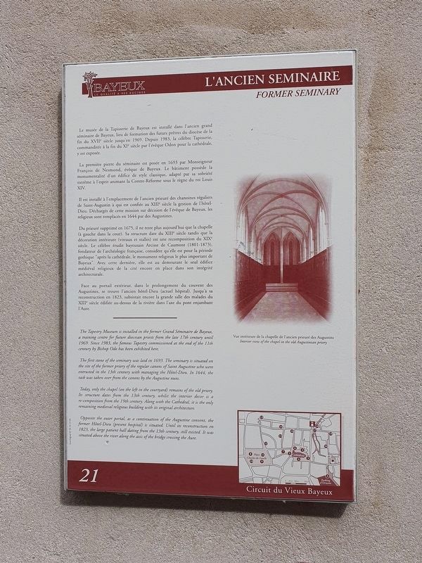 L'Ancien Seminaire Marker. Click for full size. L'Ancien Seminaire Marker image. Click for full size.