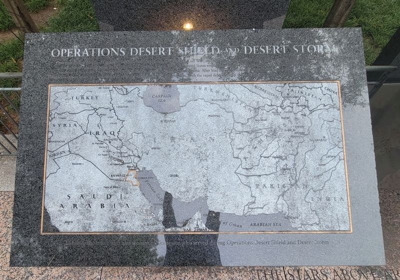 Operation Desert Shield and Desert Storm Marker image. Click for full size.