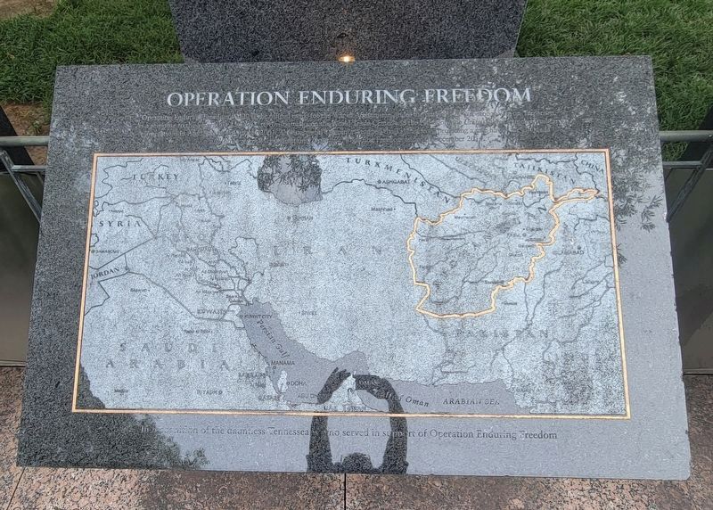Operation Enduring Freedom Marker image. Click for full size.