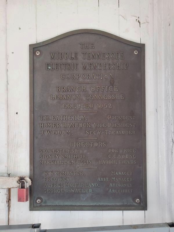 Middle Tennessee Electric Corporation. Click for full size. Middle Tennessee Electric Corporation image. Click for full size.