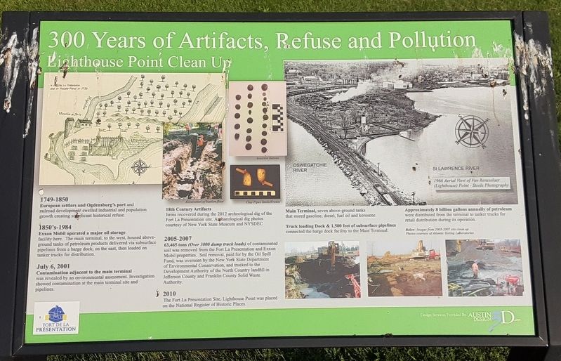 300 Years of Artifacts, Refuse and Pollution Marker. Click for full size. 300 Years of Artifacts, Refuse and Pollution Marker image. Click for full size.