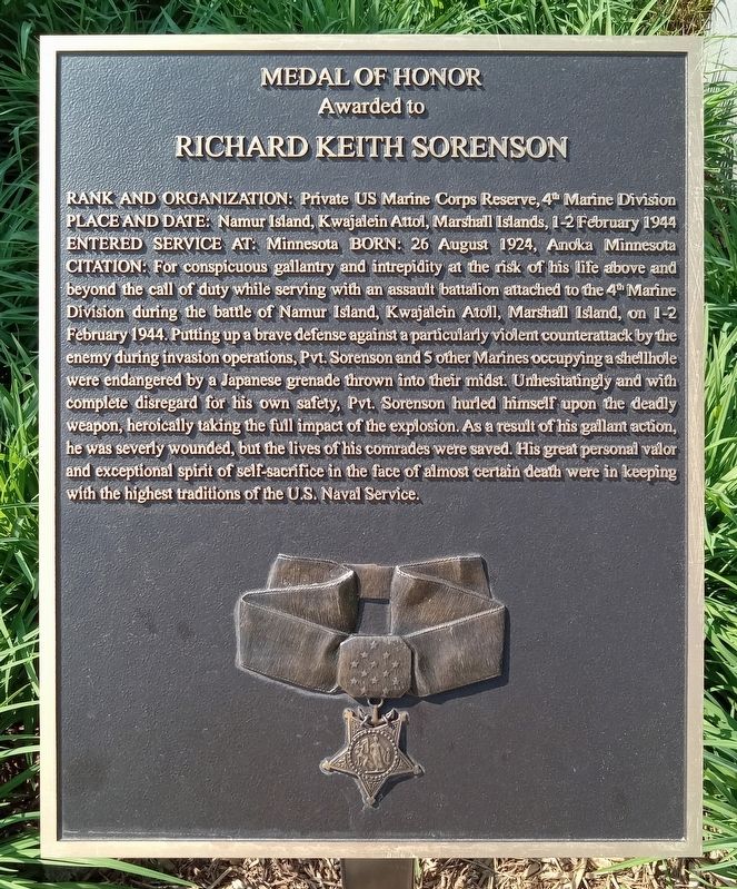 Richard Keith Sorenson marker. Click for full size. Richard Keith Sorenson marker image. Click for full size.