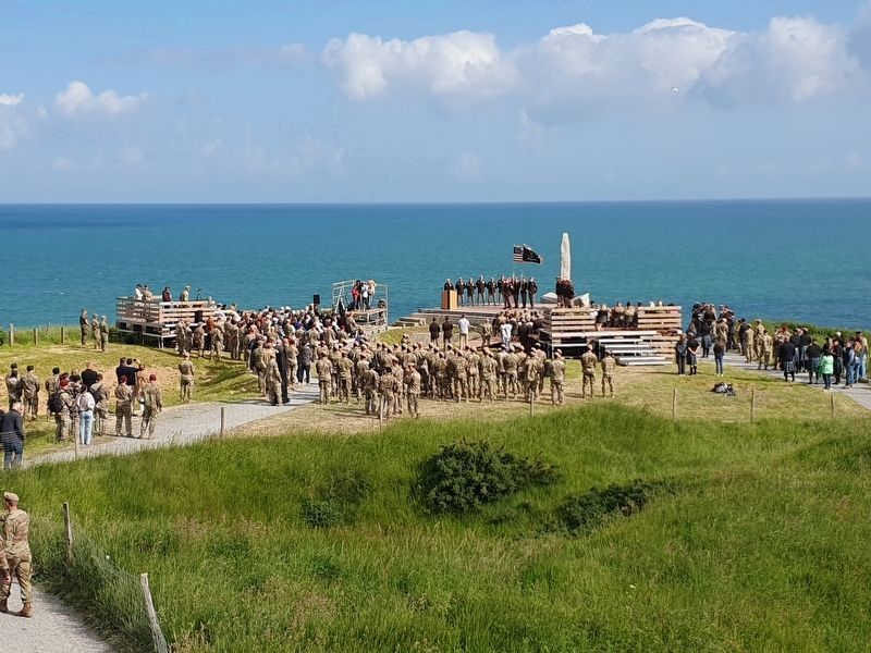 Pointe du Hoc Marker. Click for full size. Pointe du Hoc Marker image. Click for full size.