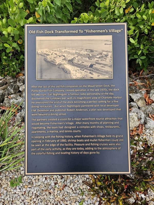 Old Fish Dock Transformed to "Fishermen's Village" Marker image. Click for full size.