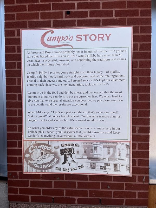 Campo's Story Marker. Click for full size. Campo's Story Marker image. Click for full size.