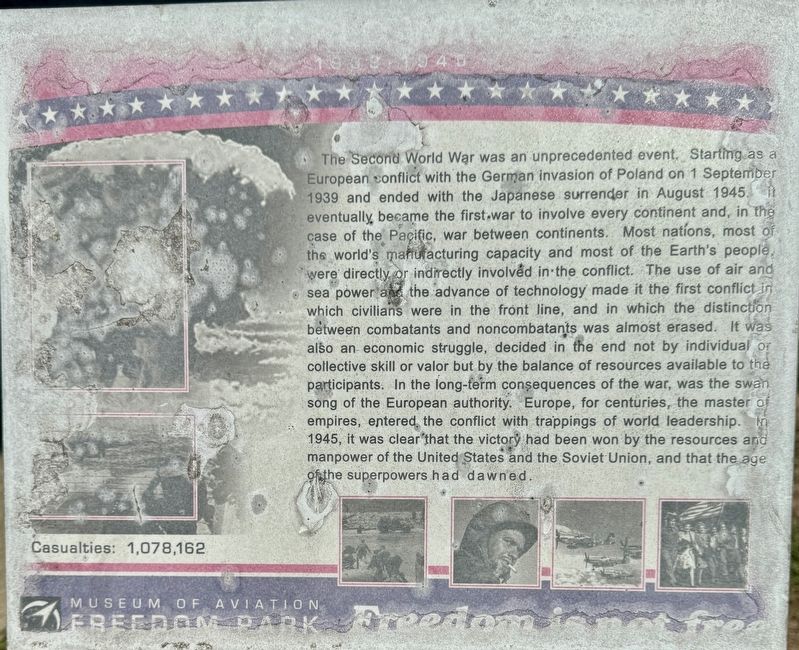 World War II Marker image. Click for full size.